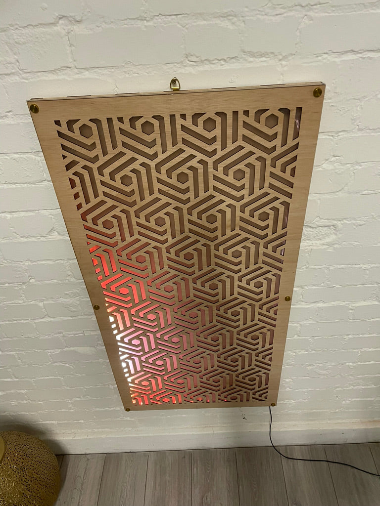 Geometrical Abstract LED Wall Panel