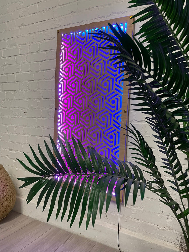 Geometrical Abstract LED Wall Panel