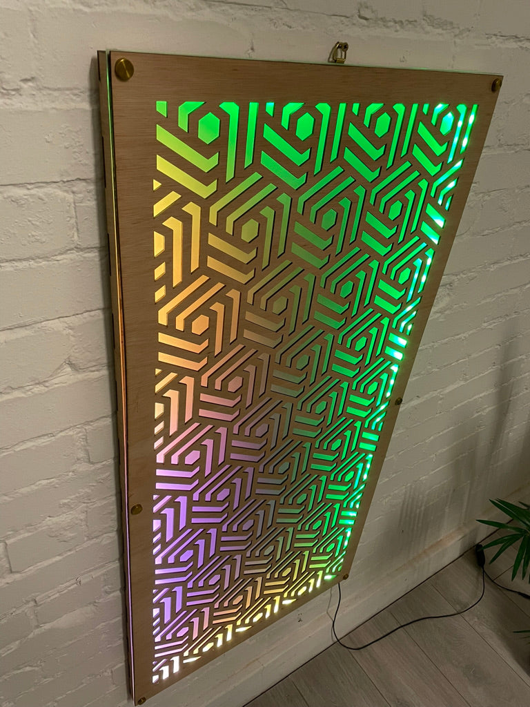 Geometrical Abstract LED Wall Panel