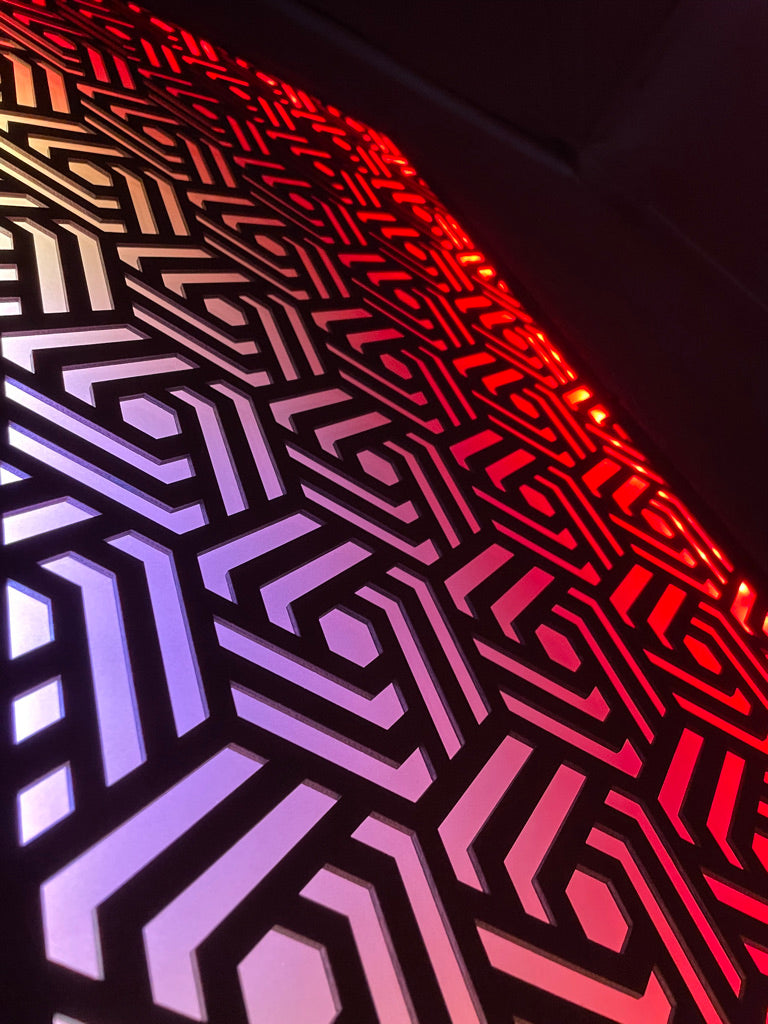 Geometrical Abstract LED Wall Panel