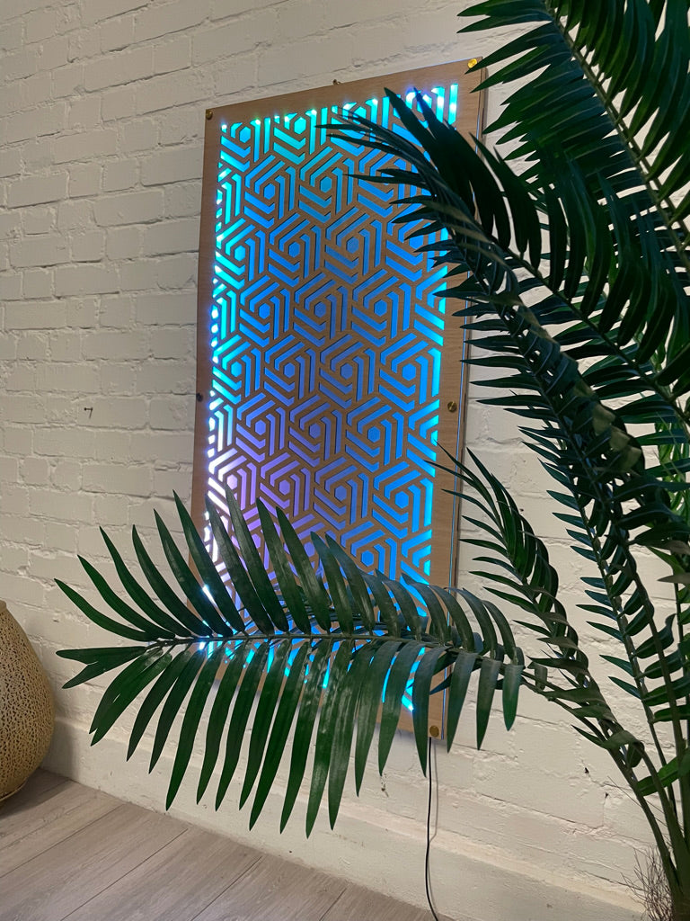 Geometrical Abstract LED Wall Panel