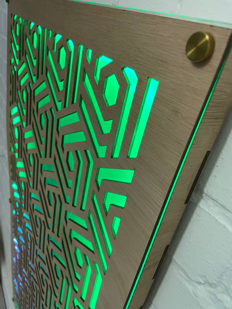 Geometrical Abstract LED Wall Panel