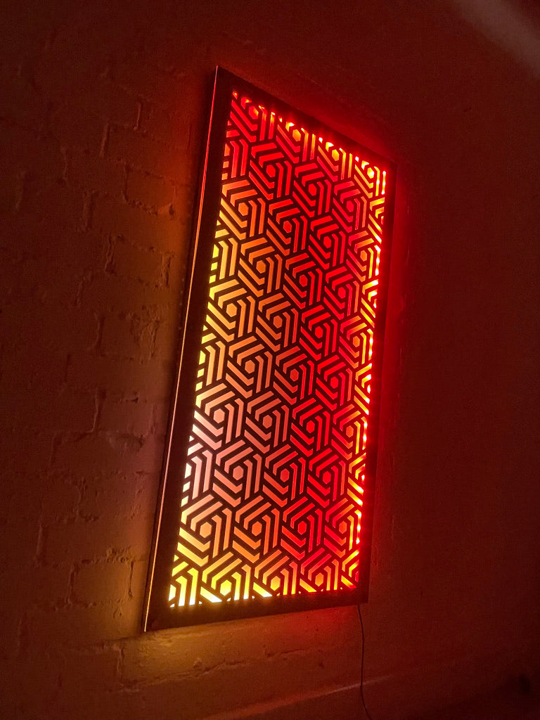 Geometrical Abstract LED Wall Panel