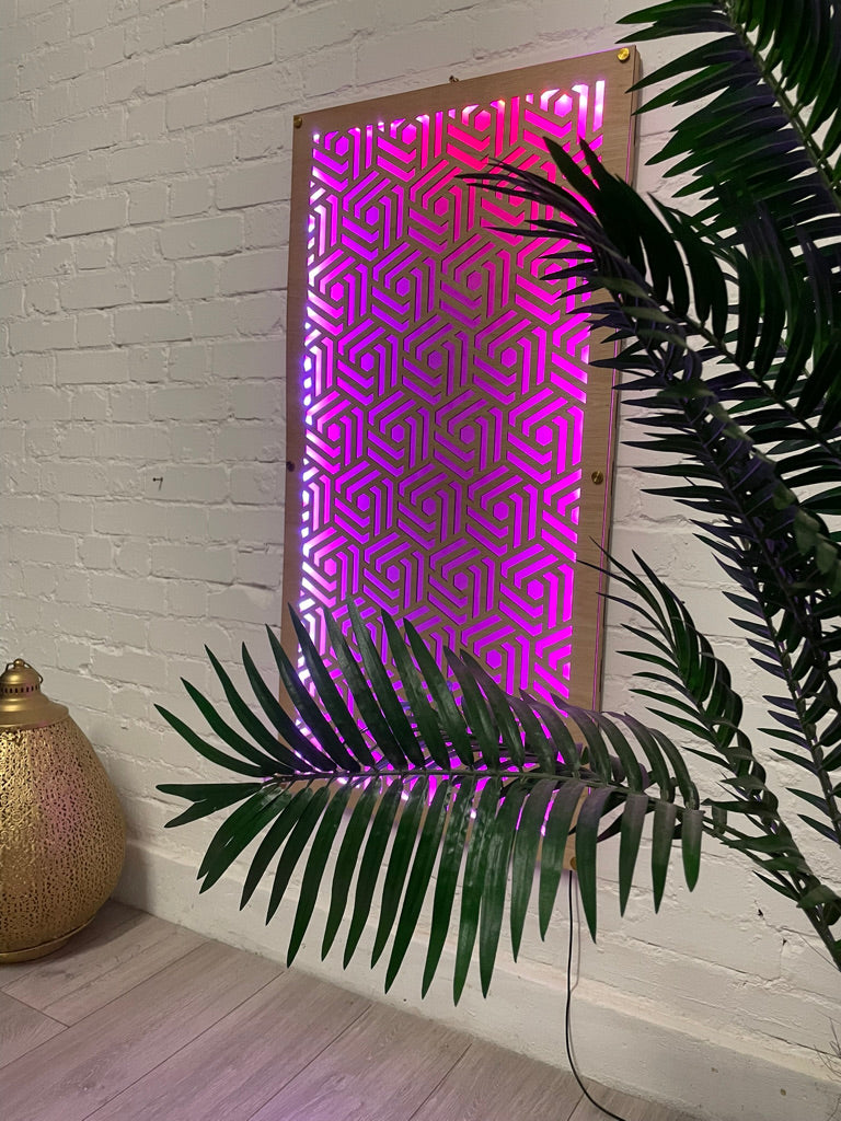 Geometrical Abstract LED Wall Panel