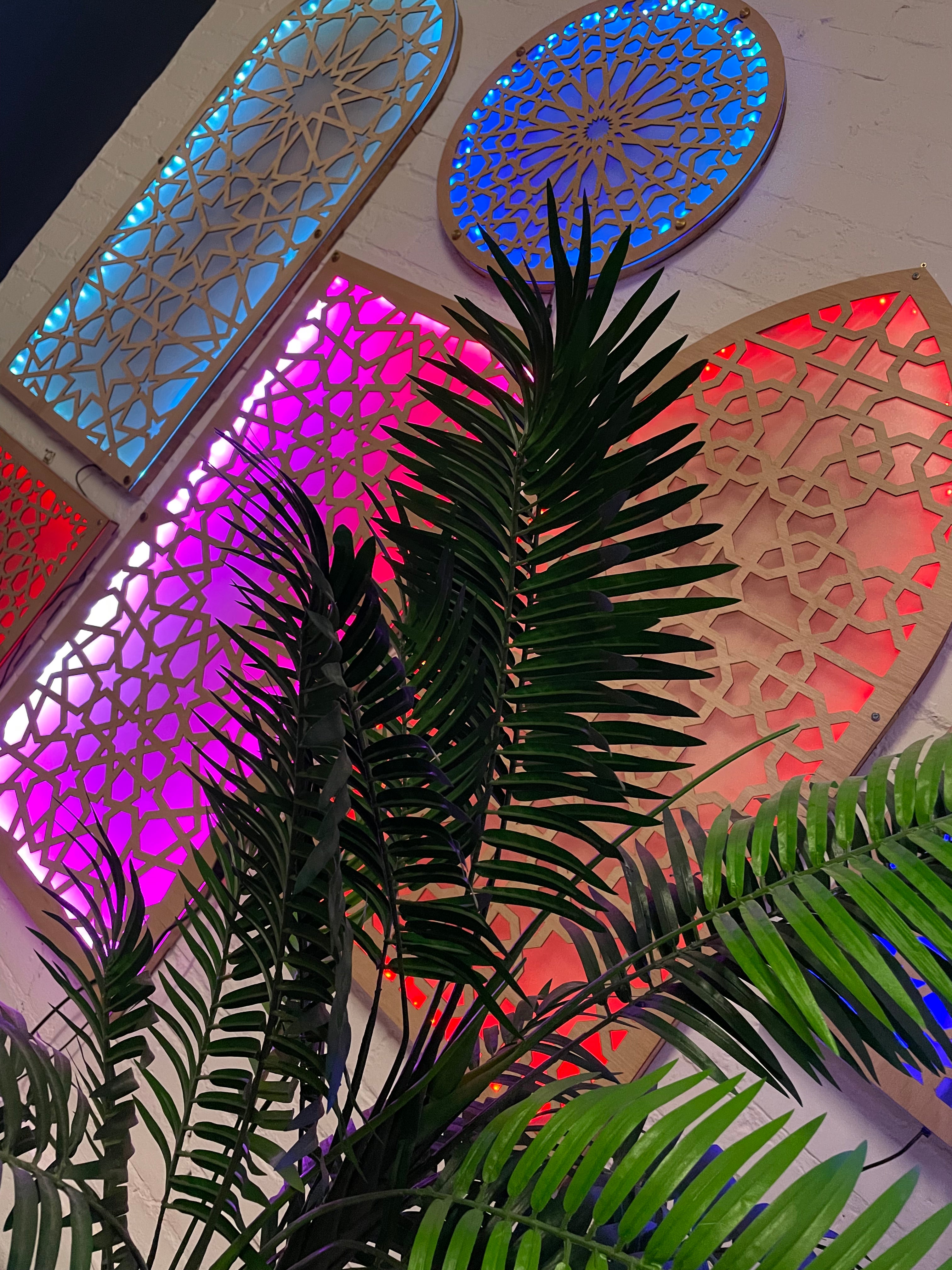 Geometrical Abstract LED Wall Panel Set