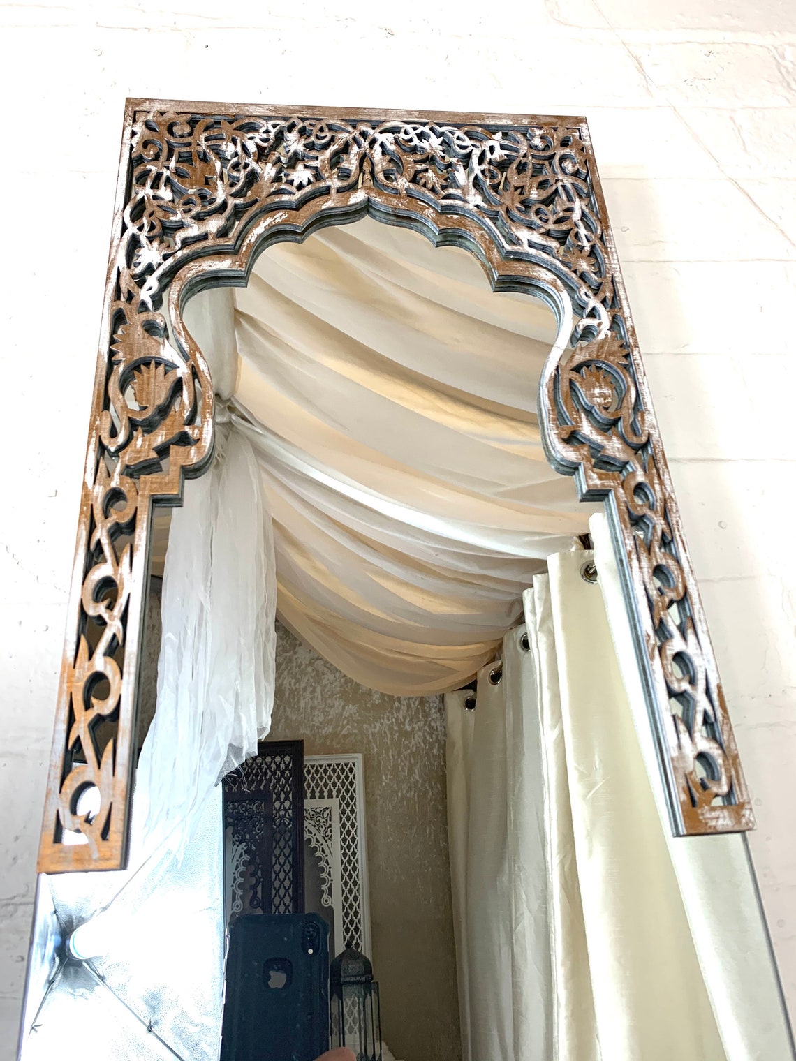 Full length distressed,Mirror, Bathroom Mirror|Best Moroccan furniture